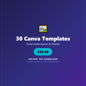 30 Canva Social Media Templates for Ecommerce (PDF)