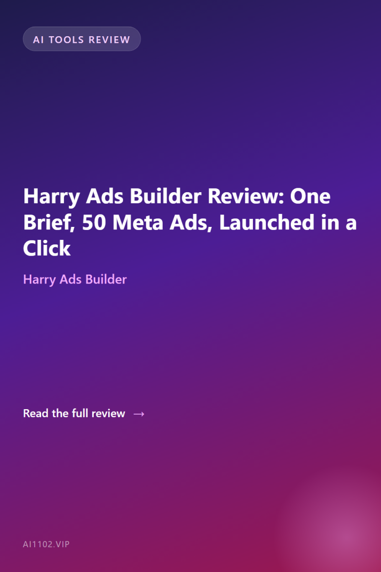Harry Ads Builder Review: One Brief, 50 Meta Ads, Launched in a Click