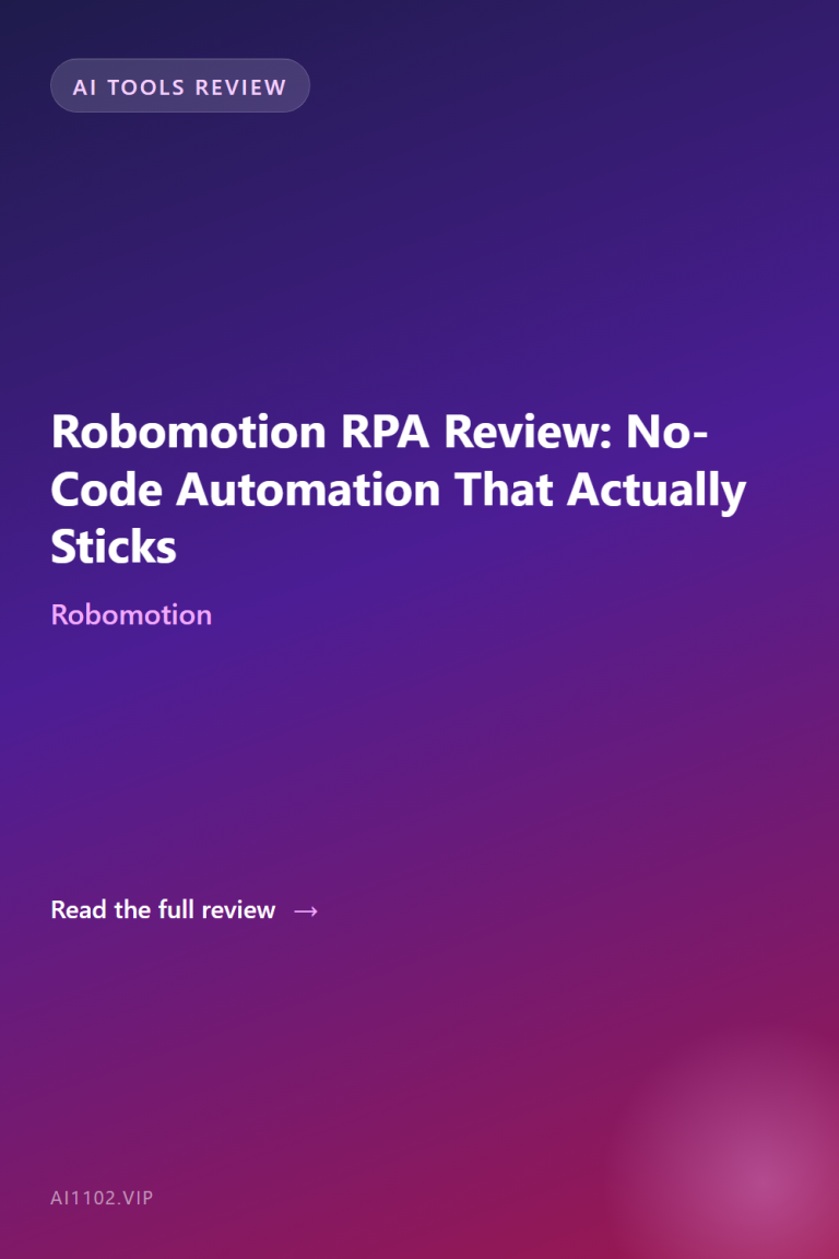 Robomotion RPA Review: No-Code Automation That Actually Sticks