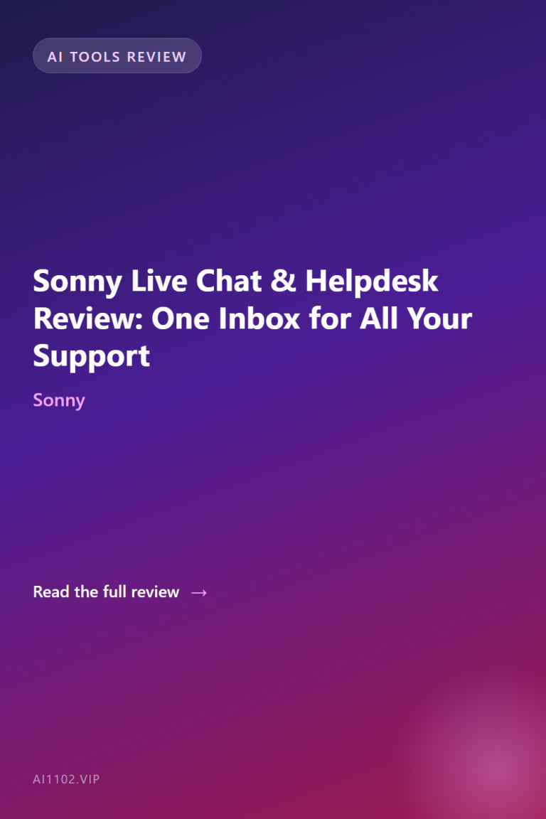 Sonny Live Chat & Helpdesk Review: One Inbox for All Your Support